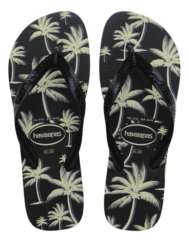 Ojotas Havaianas Hombre Aloha Originales Negro