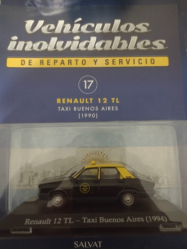 Colección Inolvidables De Servicio, Renault 12 Tl Taxi 