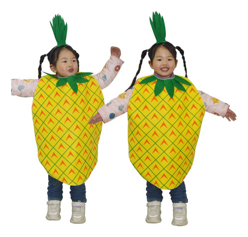 Disfraz De Cosplay Con Frutas Y Piña For Niños