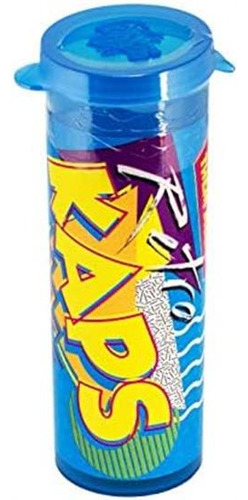 Pog Retro Kaps Neon Blue Storage Tube Starter Set El Juego I