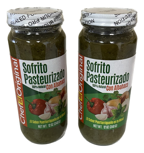 Chef El Original Sofrito Con Albahaca 12oz (paquete De 2)