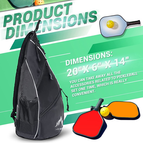 Pickleball Bag Pickleball Ajustable, Tenis, Racketball ...