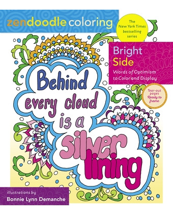 Libro Zendoodle Coloring: Bright Side: Words Of Optimism ...