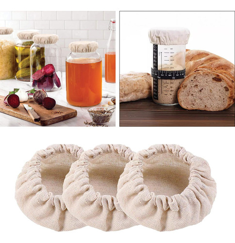 3 Piezas De Cubierta De Tela, Cubierta De Lino Para