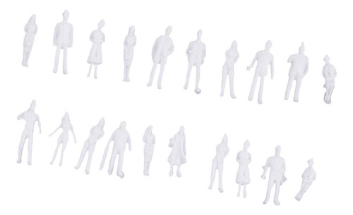 20 Surtido 1/100 Modelo Sin Pintar Personas Figura De