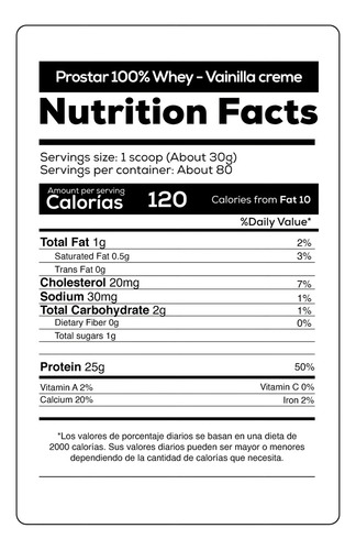 Proteina Prostar 5lb+creatina 300gr Ultimate Nutrition Vainilla