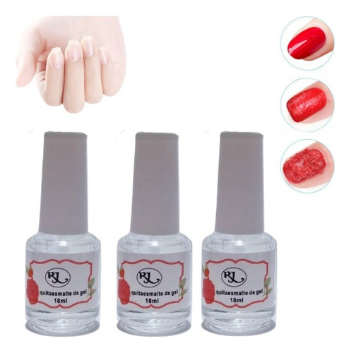 3 Piezas Remover Magic/ Quita Gel Uñas Acrílico