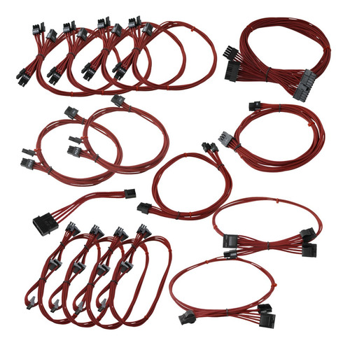 Pack Cable De Alimentacin Evga Red Gs 850/1050/1000w
