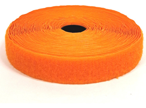 Abrojo 25mm Conjunto Felpa Y Gancho Precio X 10 Metros Naranja