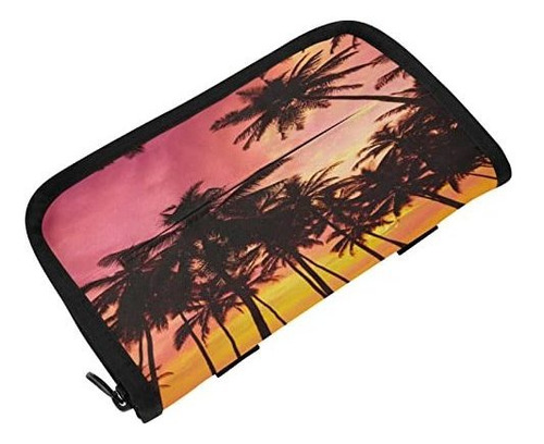 Accesorio De Visera, Alaza Tropical Sunset Beach Palm Trees 