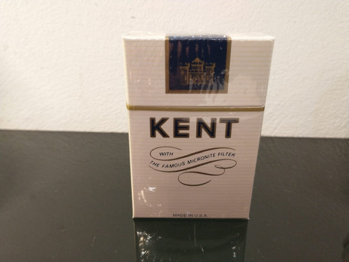 Imagen 1 de 8 de Antigua Marquilla Cigarrillos Kent Made In Usa Llena Años 70