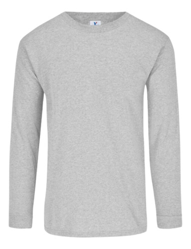 Playera Manga Larga 100% Algodón Cuello Redondo Yazbek