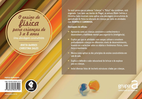 O Ensino de Física para Crianças de 3 a 8 Anos: Uma Abordagem Construtivista, de DeVries, Rheta. Editorial Penso Editora Ltda.,Naeyc, capa mole em português, 2013