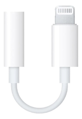 Adaptador De Audífonos Jack 3.5 Mm A Lightning Motomo Jh-002 Color Blanco