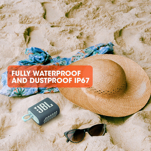 Parlante Jbl Go 3 Portátil Impermeable Con Bluetooth, Squad