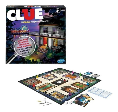 Juego De Mesa Clue El Clásico Juego De Misterio Hasbro 