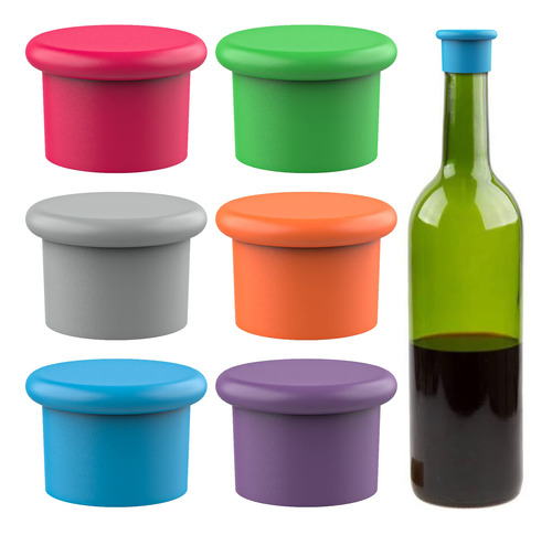 Tapones De Silicona Para Vino, Reemplaza Un Corcho, Sello H.