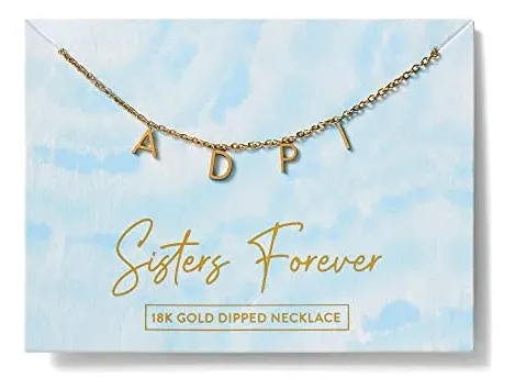 Sorority Shop Collar Alpha Delta Pi Collar Con Nombre Adp,