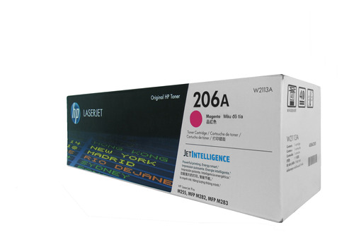 Cartucho De Toner Hp 206a (w2113a) Magenta, 100% Original