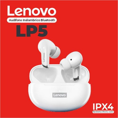 Audífonos Inalambrico Bluetooth Lenovo Lp5 Recargables Hi-fi