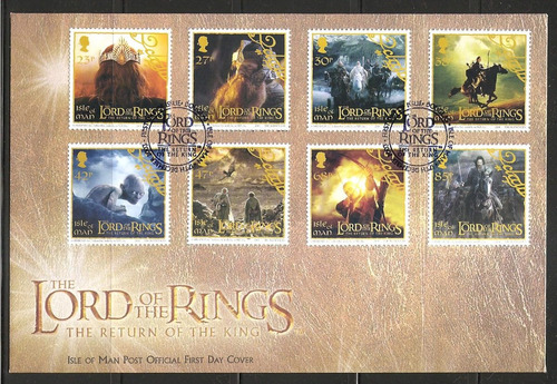 Imagem 2 de 2 de # Mcn # Ilha De Man 2003 - Senhor Dos Anéis - X2 Fdc's Novos