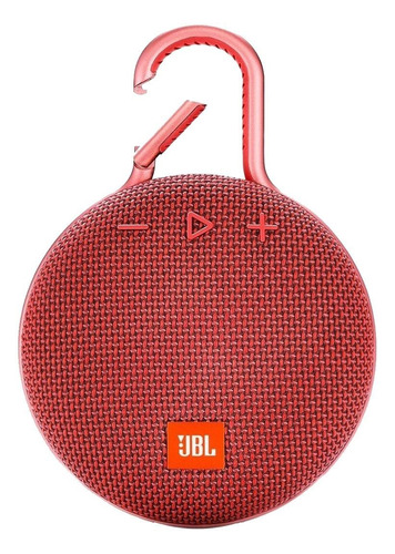 Parlante JBL Clip 3 portátil con bluetooth waterproof fiesta red 