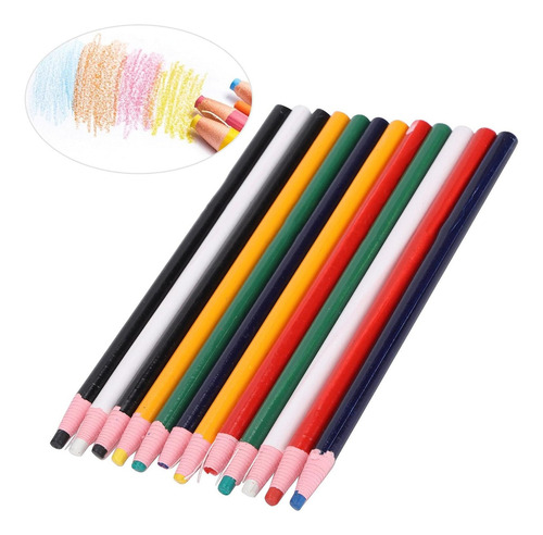 Lapiz Greda De Cera De Colores Para Sastre 24 Piezas