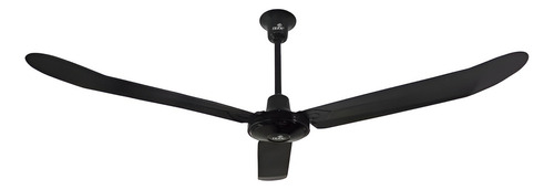 Ventilador De Techo 56 Pulgadas 3 Aspas Curvas 5 Velocidades Estructura Negro Aspas Negro Diámetro 1.422 M Frecuencia 127v/60hz Material De Las Aspas Metal