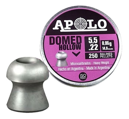 Chumbos Domed Hollow Apolo 5.5 X 250un Explorer Pro