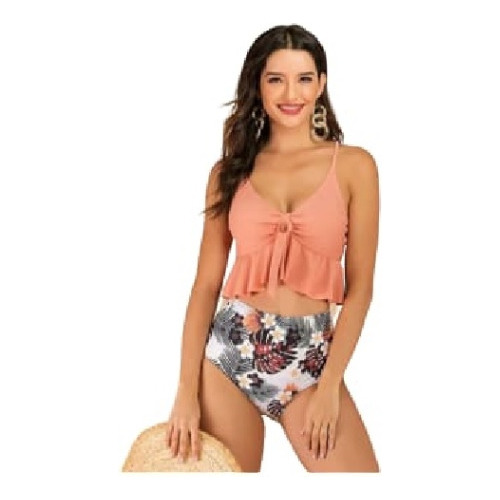 Bikini Alto Veraniego Bellísimo Tallas S A Xl.