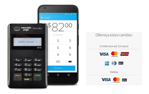 Imagem 1 de 3 de Maquininha Point Mini - A Máquina De Cartão Do Mercado Pago