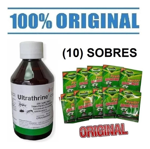 Chiripas Cucarachas Combo #11 Ultrathrine + 10 Sobres Verdes