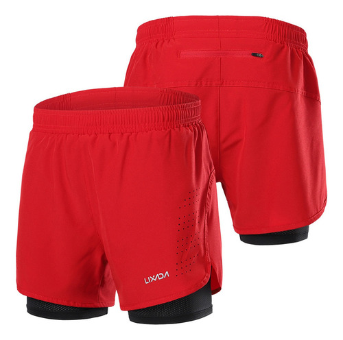 Shorts Deportivos Lixada 2 En 1 Transpirables For Hombre