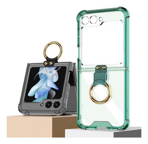 Funda Esq Antishock Con Anillo Para Samsung Galaxy Z Flip 5