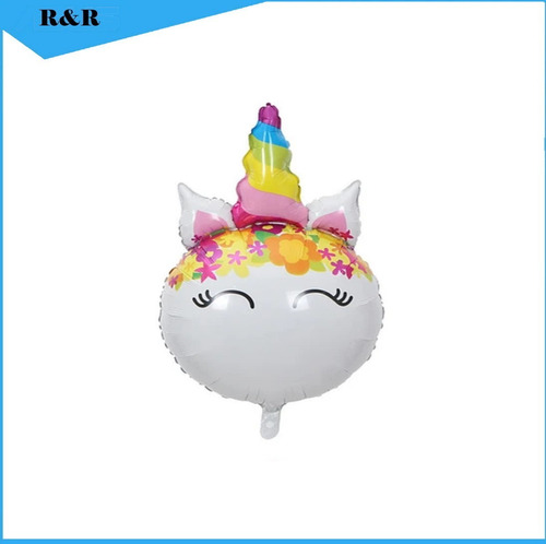 Imagen 2 de 4 de Globos Metalico Unicornio Cadena Y Globos. Viña