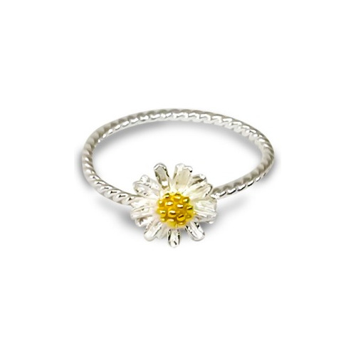 Anillo Girasol Plata Fina 925