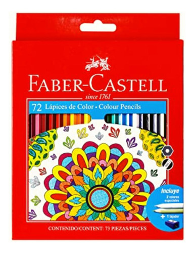 Colores Faber Castell Hexagonales X 72