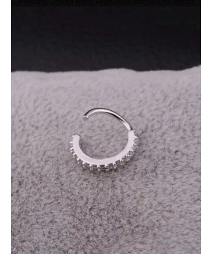 4x Kits 2x Piercings Argola Coração Prata 925 Helix Daith