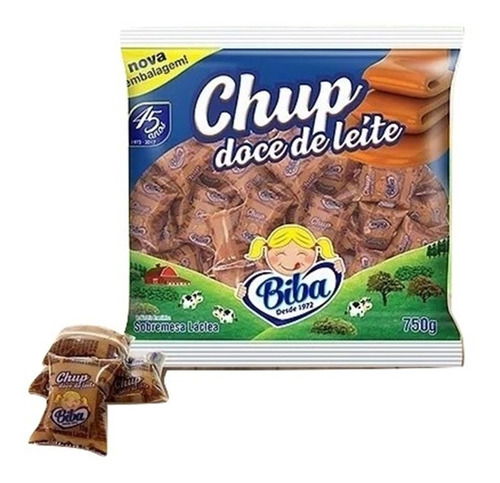 Chup Doce De Leite 15g C/50un - Biba