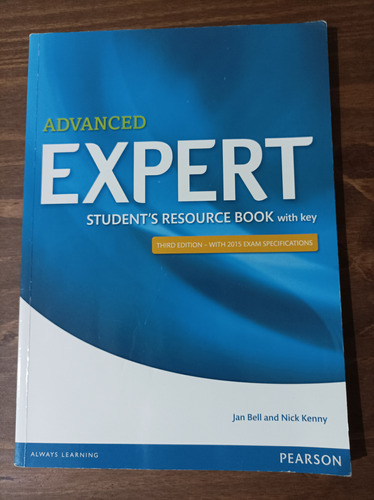 Advanced Expert Student's Resource Book With Key - Inglés - 