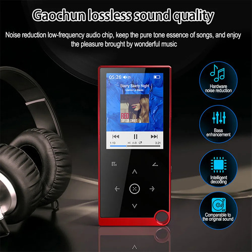 Reproductor De Música Bluetooth Mp3 Mp4 Fm Con Altavoz .