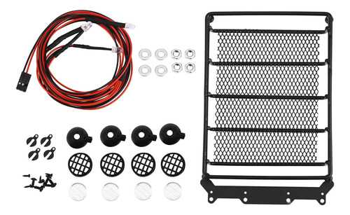 Portaequipajes De Techo De Metal Con Focos Led Y Barra Para