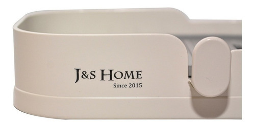 Jabonera Plastica C/ Soporte Adhesivo Para Pared Desmontable Color Blanco