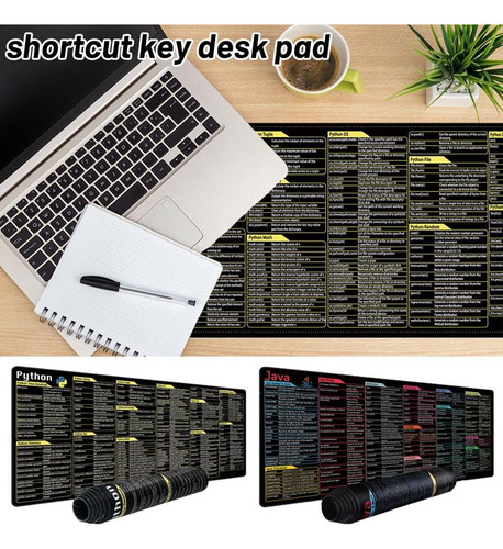 Comandos Python - Mouse Pad Com Atalhos, Mouse Pad De Linha