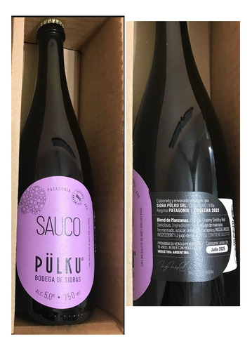 Sidra Pulku Sauco Y Pulku Tres Monos Pera Y Ruibarbo X 750cc