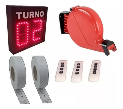 Kit Tomaturno Display 2 Digitos Caracol 3 Controles 2 Rollos