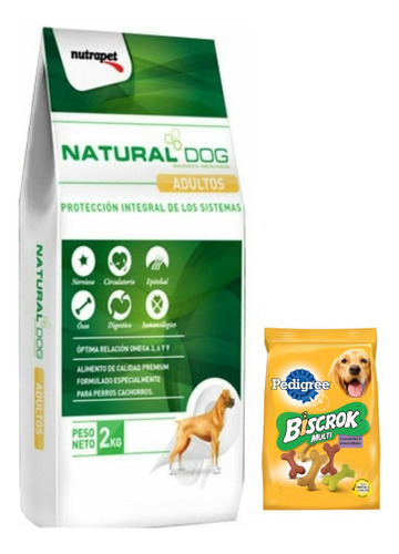 Comida Perro Natural Dog Adulto 22kg + Envío Gratis!