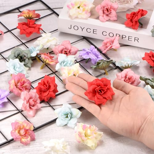 50-pack De Cabezas De Rosas Artificiales, Cabezas De Rosas