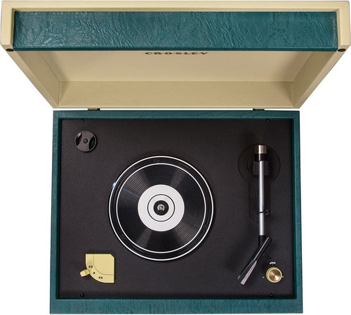 Tocadiscos Crosley Cr6233a-bk Dansette Bermuda Envió Gratis