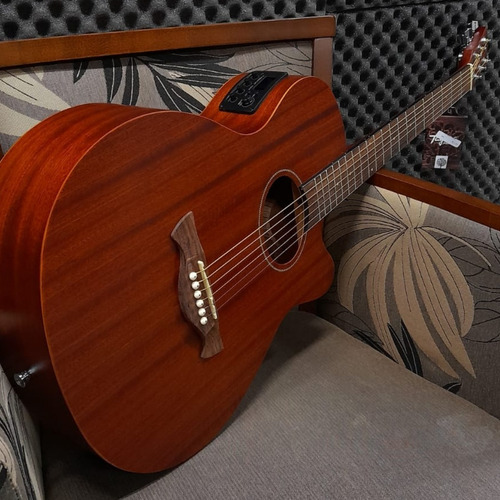 Imagem 3 de 8 de Violão Tagima Dallas Mahogany Aço Elétricoacústico Minijumbo
